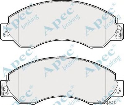 APEC BRAKING pad1855 -  Комплект тормозных колодок, дисковый тормоз